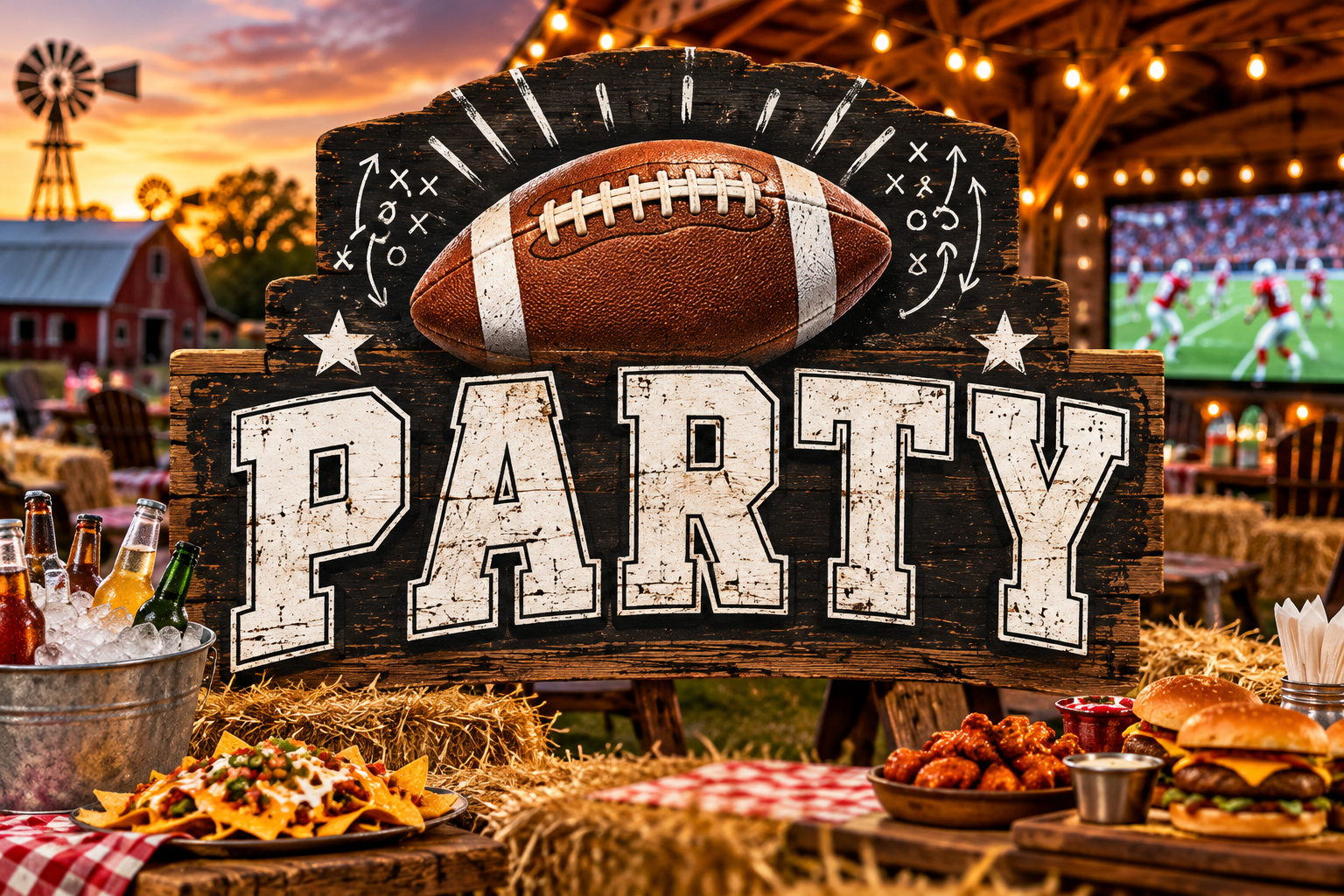 The Big Game Watch Party at Raprager Farms